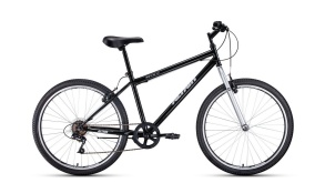 Велосипед FORWARD ALTAIR MTB HT 26 1.0 (26" 6 ск. рост 17") черный\серый