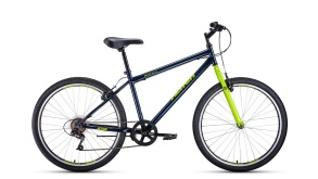 Велосипед FORWARD ALTAIR MTB HT 26 1.0 (26" 6 ск. рост 17") темно-синий\зеленый