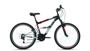 Велосипед FORWARD ALTAIR MTB FS 26 1.0 черный\красный