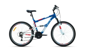 Велосипед FORWARD ALTAIR MTB FS 26 1.0 синий\красный