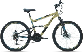 Велосипед FORWARD ALTAIR MTB FS 26 1.0 бежевый / черный