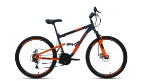 Велосипед FORWARD ALTAIR MTB FS 26 2.0 disc серый\оранжевый