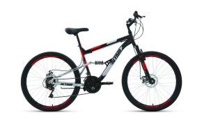 Велосипед FORWARD ALTAIR MTB FS 26 2.0 disc (26" 18 ск. рост 18") черный\красный