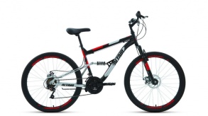 Велосипед Forward ALTAIR MTB FS 26 2.0 disc (26" 18 ск. рост. 18") черный/красный
