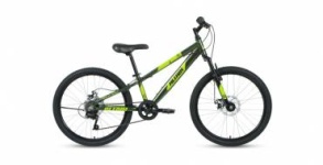 Велосипед Forward ALTAIR AL 24 D (24" 7 ск. рост 12") 2021, зеленый