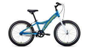 Велосипед FORWARD COMANCHE 20 1.0 (20" 1 ск. рост 10.5") голубой\желтый