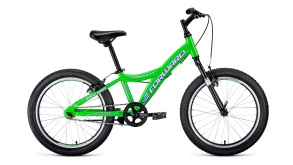 Велосипед Forward COMANCHE 20 1.0 светло-зеленый\белый 20" 10.5"