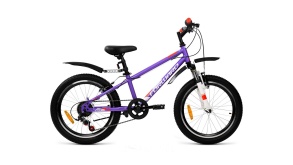 Велосипед FORWARD UNIT 20 2.0 фиолетовый\белый 10.5"