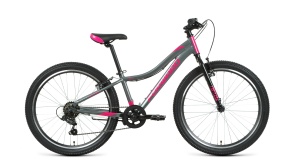 Велосипед FORWARD JADE 27,5 1.0 серый / розовый