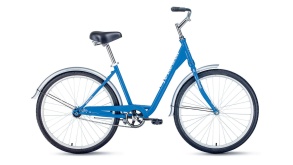 Женский велосипед FORWARD GRACE 26 1.0 синий\белый 17"