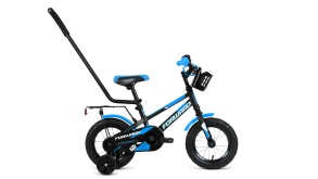 Велосипед FORWARD METEOR 12 (12" 1 ск. ) черный\синий