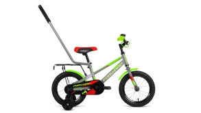 Велосипед FORWARD METEOR 14 (14" 1 ск. ) серый\зеленый