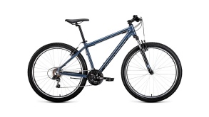 Велосипед FORWARD APACHE 27,5 1.0 серый\черный 15"