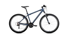Велосипед FORWARD APACHE 27,5 1.0 серый\черный 15"