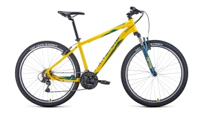 Велосипед Forward APACHE 27,5 1.0 желтый / зеленый 27,5" 19"
