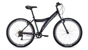 Велосипед FORWARD DAKOTA 26 1.0 черный\голубой 16.5"