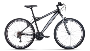 Велосипед Forward FLASH 26 1.0 черный\серый 26" 19"