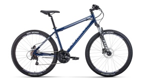 Велосипед FORWARD SPORTING 27,5 3.0 disc темно-синий\серый 17"