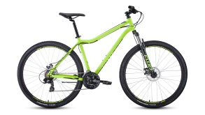 Велосипед FORWARD SPORTING 29 2.0 disc 17" ярко-зеленый / черный