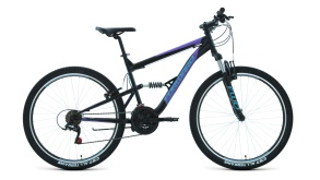 Велосипед FORWARD RAPTOR 27,5 1.0 черный\фиолетовый 16"