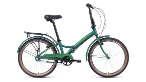 Велосипед FORWARD ENIGMA 24 3.0 (24" 3 ск. рост 14") зеленый матовый\желтый
