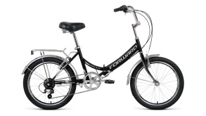 Велосипед FORWARD ARSENAL 20 2.0 черный / серый