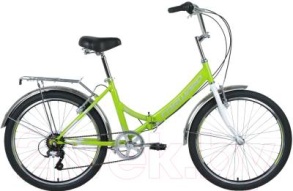 Велосипед FORWARD VALENCIA 24 2.0 зеленый\серый 16"