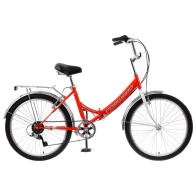 Велосипед FORWARD VALENCIA 24 2.0 красный\серый 16"