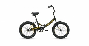 Велосипед Forward ARSENAL 20 X (20" 1 ск. рост. 14") 2021, черный/золотой, RBKW1C201001