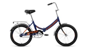 Велосипед Forward ARSENAL 20 1.0 (20" 1 ск. рост. 14") 2021, темно-синий/оранжевый, RBKW1YF01008
