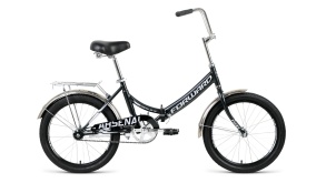 Велосипед Forward ARSENAL 20 1.0 (20" 1 ск. рост. 14") 2020-2021, черный/серый, RBKW1YF01011
