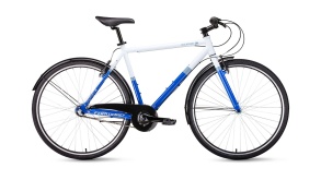 Велосипед FORWARD ROCKFORD 28 белый\синий 540 мм