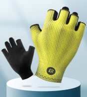 Велоперчатки ROCKBROS желтые (короткие пальцы)