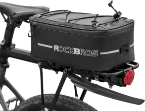 Сумка ROCKBROS D83 на багажник, с сеткой, с дождевиком, объем 9 л; черный