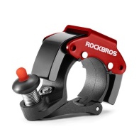 Звонок ROCKBROS черный с красным, компактный в виде кольца, арт 34210009001