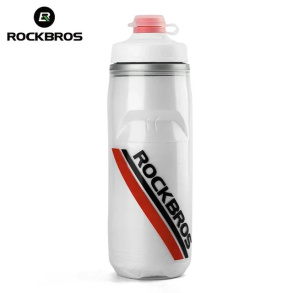 Велофляга ROCKBROS термос 620 мл; белый с лого
