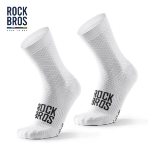 Носки велосипедные ROCKBROS средняя длина; белый