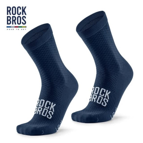 Носки велосипедные ROCKBROS средняя длина; темно-синий