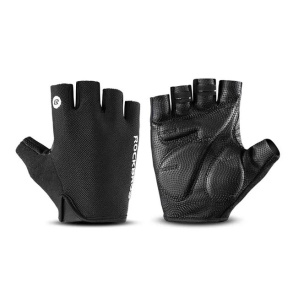 Велоперчатки ROCKBROS S106 короткие пальцы; черный