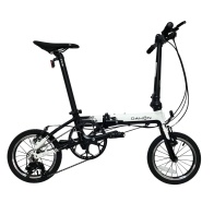 Велосипед DAHON K3 складной, White/Black, колёса 14", 3 ск. Насос в подс. штыре