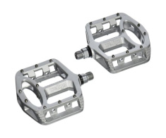 Педали WELLGO DH, BMX, MG-1 серый, магниевый корпус, промышленный подшипник. ось cr-mo, съемные шипы