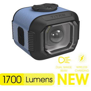 Фонарь передний Moon TITAN MAX (C4-Sky Blue), 1700 Лм, 7 режимов, USB‑C