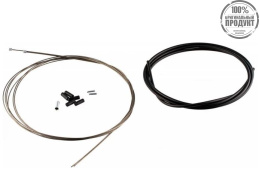 Трос+оплетка для заднего переключателя Shimano SP41 2000 мм черный, 1.2X2100 мм нержавеющая сталь
