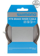 Трос тормоза Shimano, нерж. MTB, 1.6x2050мм, с концевиком троса