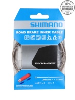 Трос тормоза Shimano, полимерн. шоссе, 1.6x2000мм, с концевиками для оплетки 2шт. Для BC-9000