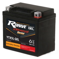 АКБ RDRIVE eXtremal Gold YTX5L-GEL