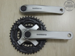 Система Shimano TY501, 175мм, Кв, 42/34/24, серебро