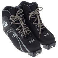Ботинки лыжные TREK Level4 черный (лого серый) NNN