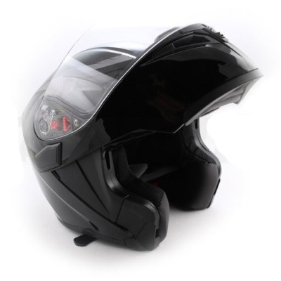 Шлем модуляр ATAKI FF902 Solid (черный глянцевый, XL, 020229-598-3072)