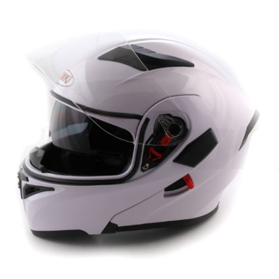 Шлем Ataki FF902 Solid (модуляр) белый глянцевый